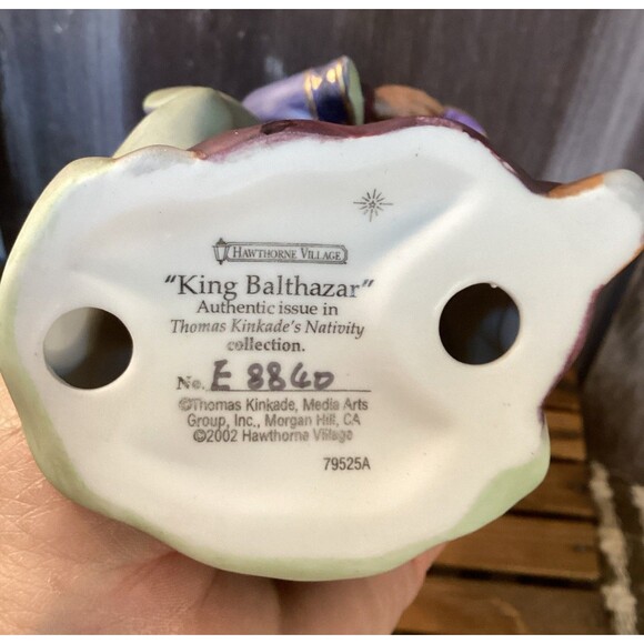 Hawthorne Village Nativity King Balthazar & Standing Camel Porcelain Kinkade - Picture 5 of 14